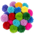 RAINFLOW 20 PCS Yarn Pom Poms for Crafts – 3 Inch Large Craft Fuzzy Pompoms