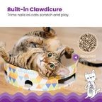 Catstages Bowl Track Scratcher 3-in-1 Ball Track, Scratcher, Lounger, 13.8"