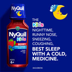 Buy now VICKS Kids DayQuil & NyQuil Berry Cold & Cough Medicine Co-Pack, Daytime & Nighttime Relief of Multiple Symptoms, Great-Tasting Berry Flavor, Free of Alcohol & Acetaminophen, for Ages 6+, 2x8oz at indiglob india