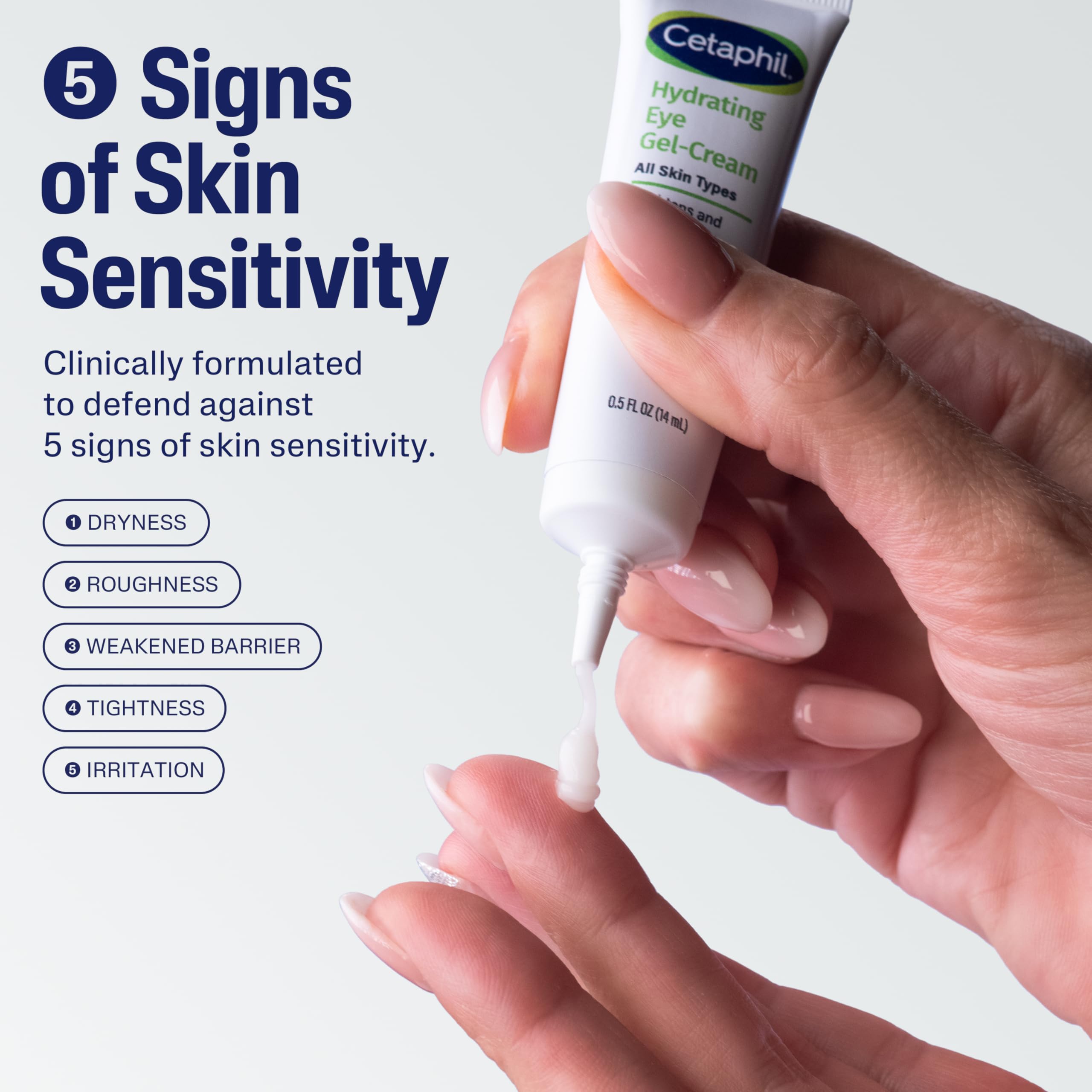 Buy now Cetaphil Hydrating Eye Gel-Cream, With Hyaluronic Acid, 0.5 Fl oz, Brightens and Smooths Under Eyes, 24 Hour Hydration for All Skin Types, (Packaging May Vary) at indiglob india