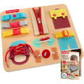 Fisher-Price Wood Montessori Dressing Board Busy Activity