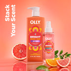 OLLY Bright Body Mist with Caffeine & Vitamin C- Juicy Citrus Scent, 5 oz