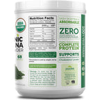 Zazzee USDA Organic Spirulina Powder, 8 Ounces, 68 Servings, 100% Pure | Certified Kosher, Non-Irradiated, Mess-Free Wide Mouth Container, Fresh Smell and Neutral Taste, Non-GMO, Made in USA