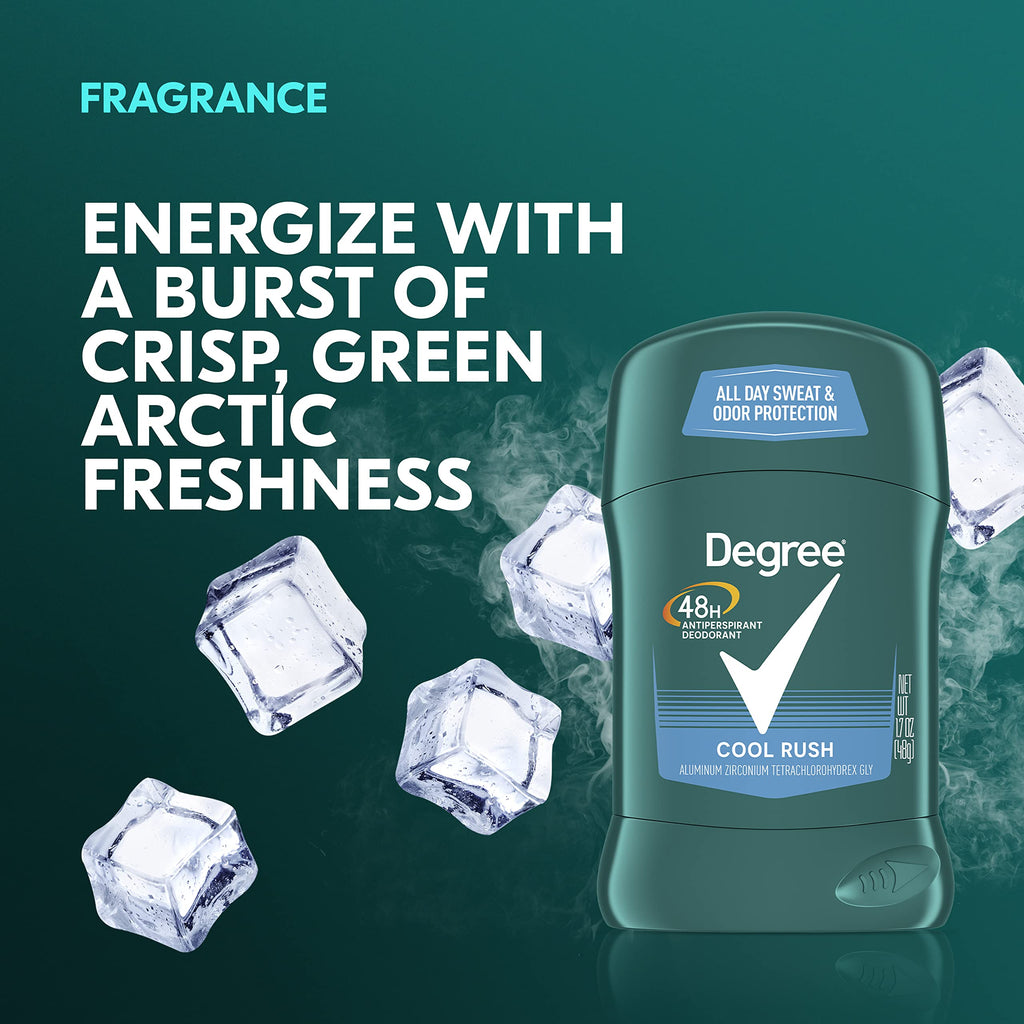 Degree Men Protection Antiperspirant Deodorant Cool Rush 12ct 1.7 oz