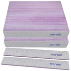 Nail Files (12 Pack), 100/180 Grit Emery Boards Nail File for Natural Nails and Acrylic Nails, Double Sided Emory Boards limas para unas acrilicas Profesional Fingernail Filer Reusable Manicure Gray