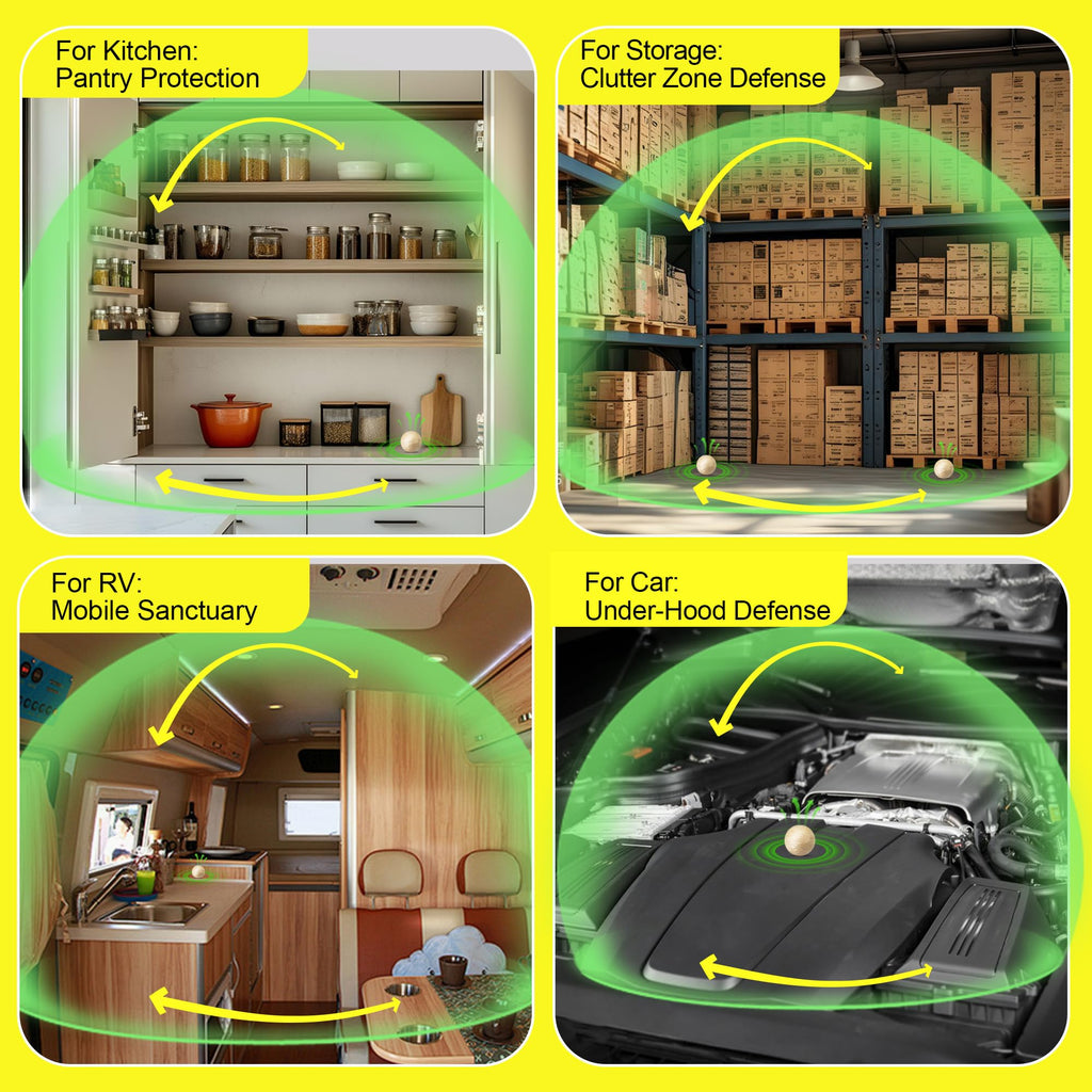 Rodent & Mice Repellent 12 PCS,Mouse Repellent Balls