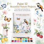 Beautiful Watercolor Paper Workbook Set for Beginners with Paint Included