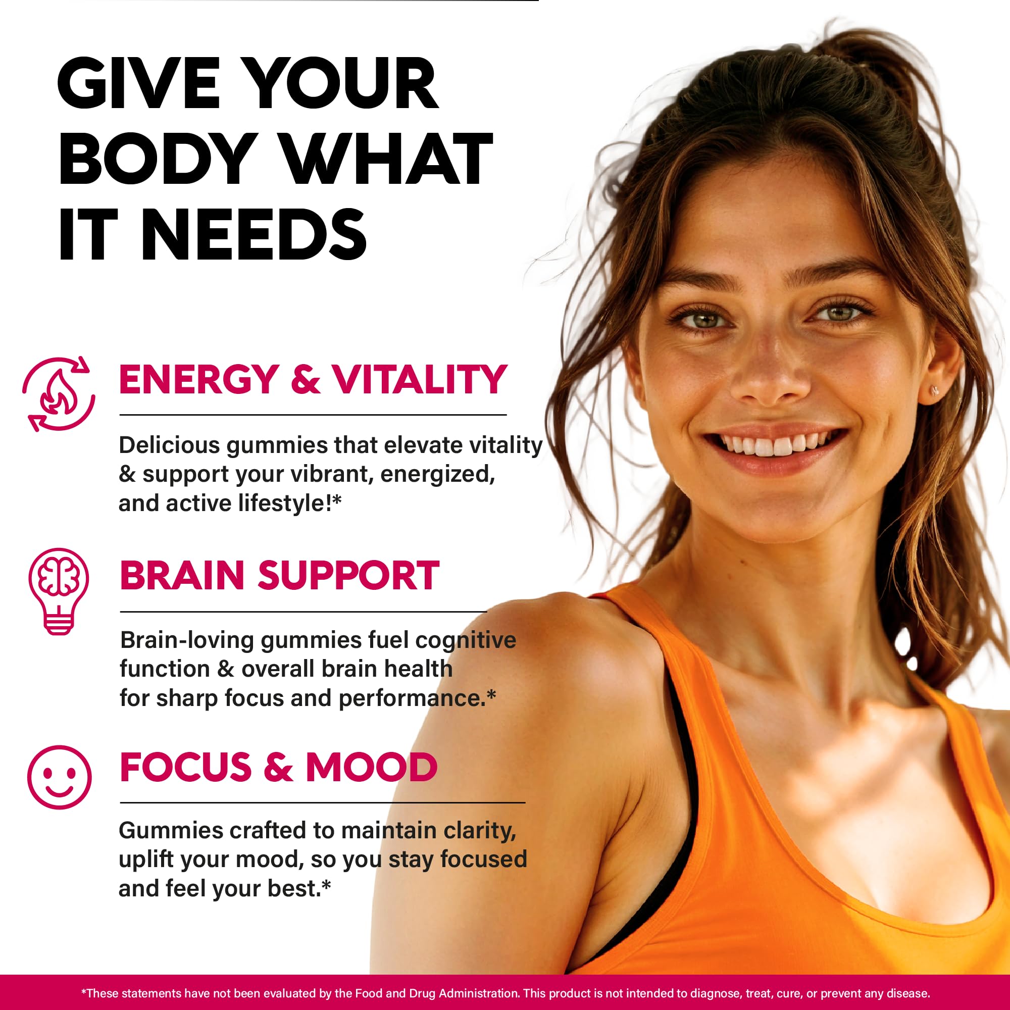 Vitamin B-Complex Gummies for Women & Men - Full B Complex & B12 - 60 Gummy | Vitamin B12, B1, B2, B3, B5, B6, B7 & B9 with Vitamin C & Choline - Energy, Brain & Mood - Natural Berry Flavor, Vegan