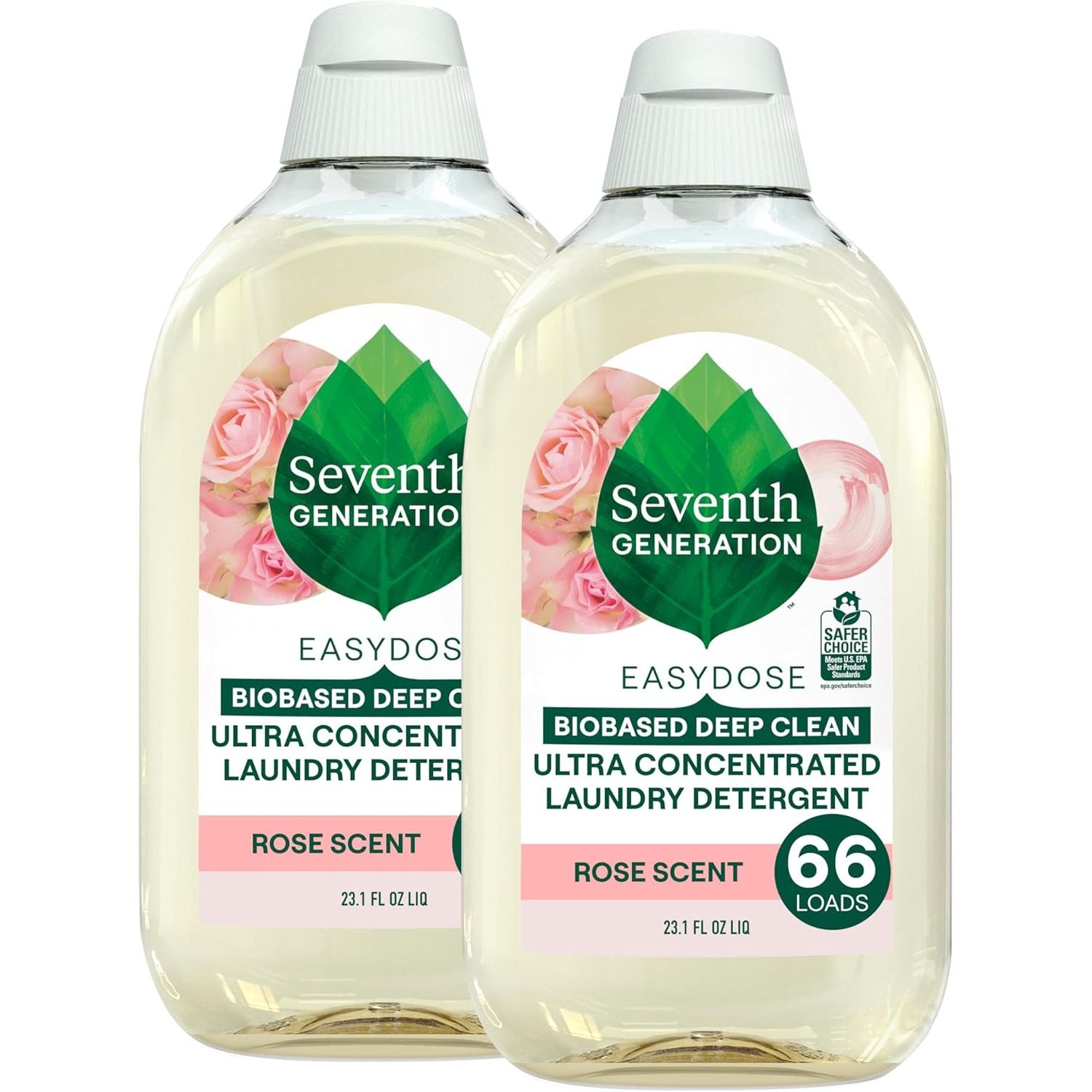 Buy now Seventh Generation EasyDose Laundry Detergent Fresh Lavender Ultra Concentrated Washing Detergent 23 oz 23.1 Fl Oz (Pack of 2) Rose at indiglob india