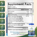 RidgeCrest Herbals SinusClear Mullein Sinus, Nasal and Immune Support 60 Ct