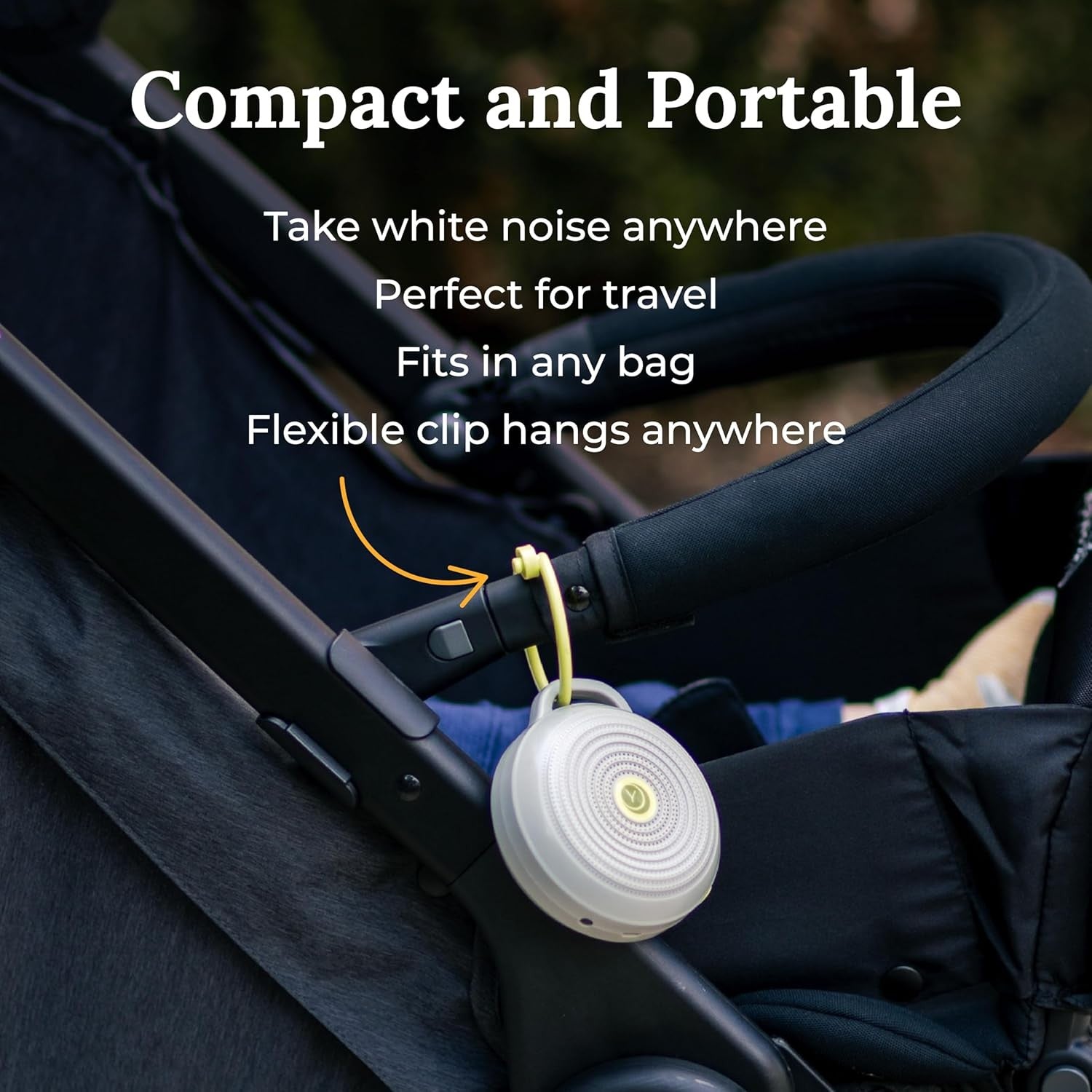 Buy now Yogasleep Hushh Portable White Noise Sound Machine for Baby, 3 Soothing Natural Sounds with Volume Control, Compact Size, Noise Canceling for Sleep Aid, Office Privacy, & Meditation, Registry Gift at indiglob india
