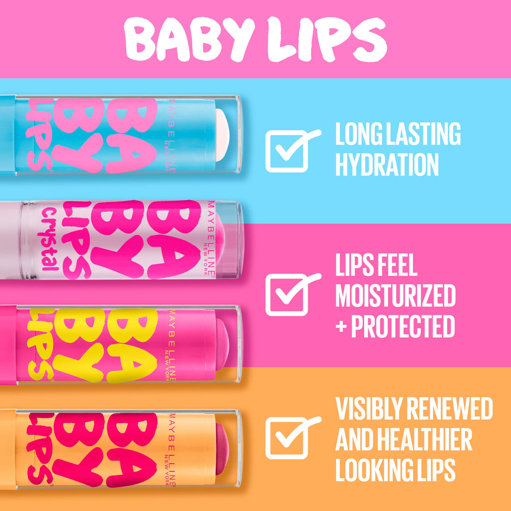 Buy now Maybelline New York Baby Lips Moisturizing Lip Balm 3-pack, Lip Care Essentials, 3 Shades at indiglob india