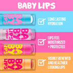 Buy now Maybelline New York Baby Lips Moisturizing Lip Balm 3-pack, Lip Care Essentials, 3 Shades at indiglob india