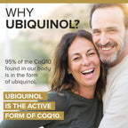 Qunol Ubiquinol CoQ10 200mg Softgels, Ubiquinol 200mg - Active Form of Coenzyme Q10, Antioxidant for Heart Health - 60 Count (Pack of 2)