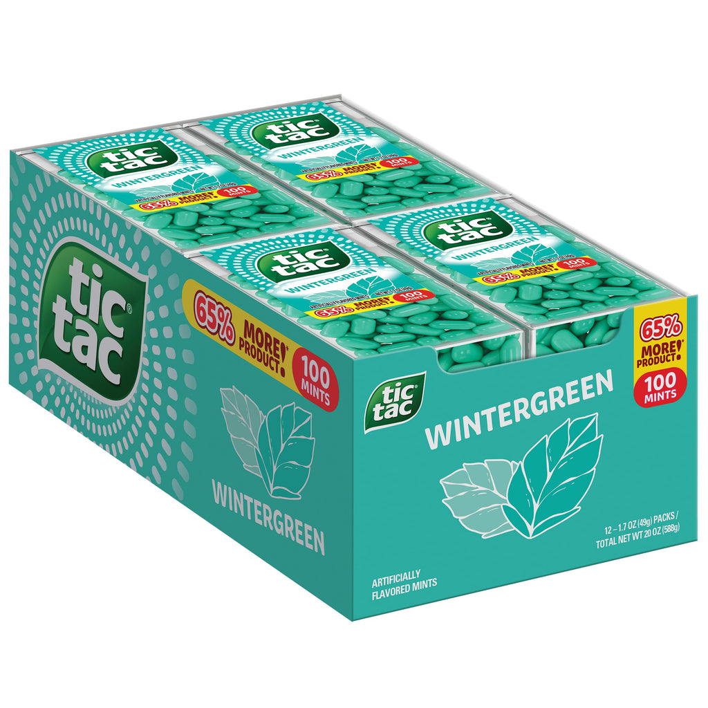 Buy now Tic Tac Wintergreen Breath Mints, Bulk 12 Pack, On-The-Go Refreshment, 1 Oz Each at indiglob india