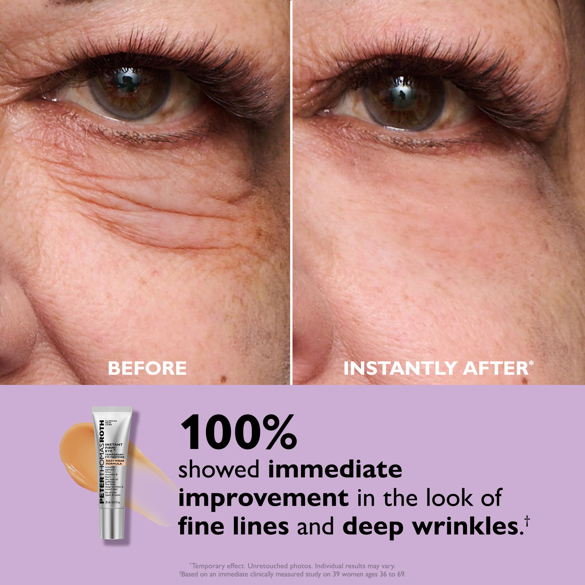 Peter Thomas Roth | Instant FIRMx® Eye Temporary Eye Tightener Easy-Wear Formula | For Firming Under-Eye Bags & Wrinkles