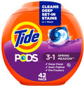 Buy now Tide PODS laundry detergent pacs, 3-in-1 Stain Remover, Odor Fighter, Color Protector, 42 Count, HE compatible, Spring Meadow Scent at indiglob india