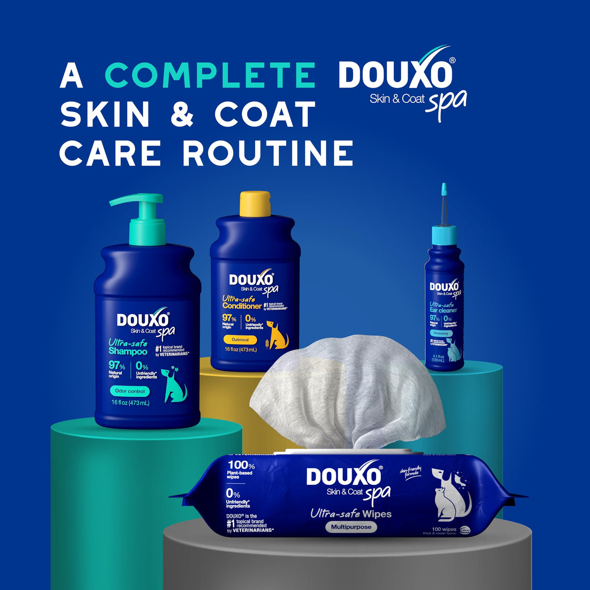 DOUXO SPA Dog Shampoo for Smelly Dogs, 16 fl oz