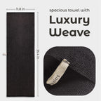 MainBasics Japanese Deep Exfoliating Shower Towel, 3 Pack, Black Ice | Japanese Nylon, Body Washcloth, Textured for Effective Exfoliation, Quick-Dry, Durable, Helps Reveal Smoother Skin