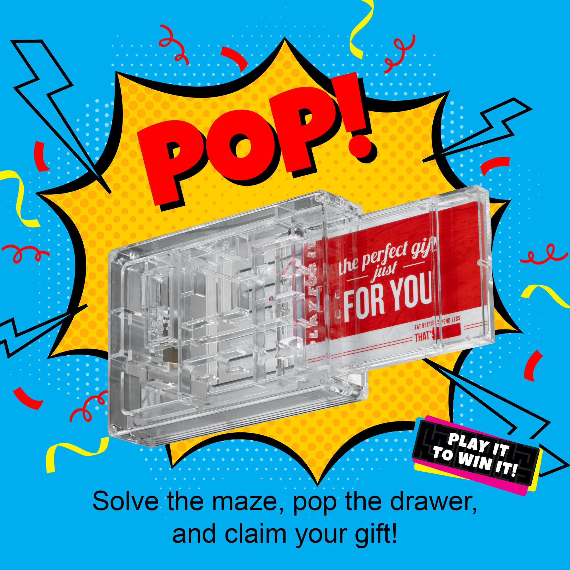 Buy now BILZ® Super Maze | Gift Card Puzzle Game for Ages 8+ | Made in USA | Easy Fun Setup | Fits Gift Cards, Cash (Folded), and Notes | Great for Graduations, Christmas, & Birthdays at indiglob india