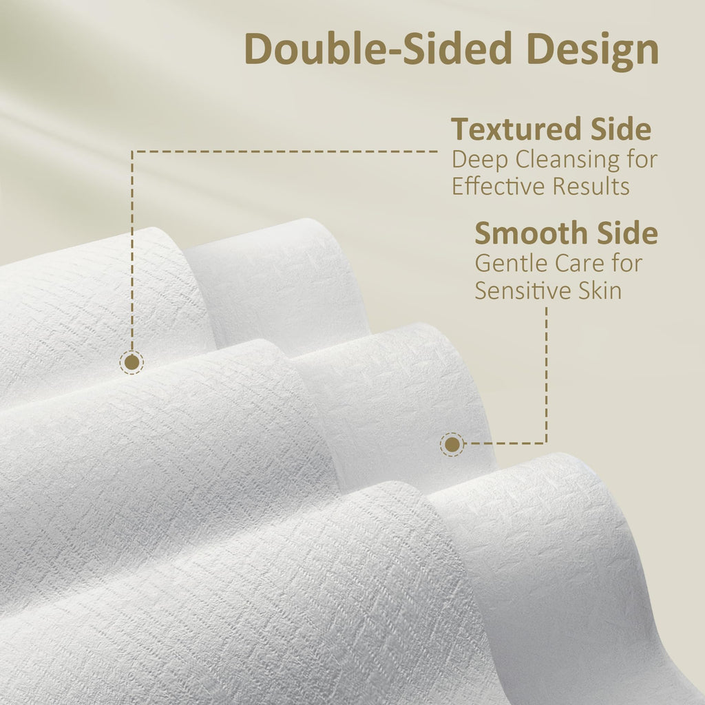 Buy now Ourmed Life Face Towels, Disposable Biodegradable Facial Towels for Sensitive Skin, Lint- free Face Wipes for Washing Face, Skincare and Makeup Remover, Dry Wipes, 10"×12" Extra Large, 50 Count at indiglob india