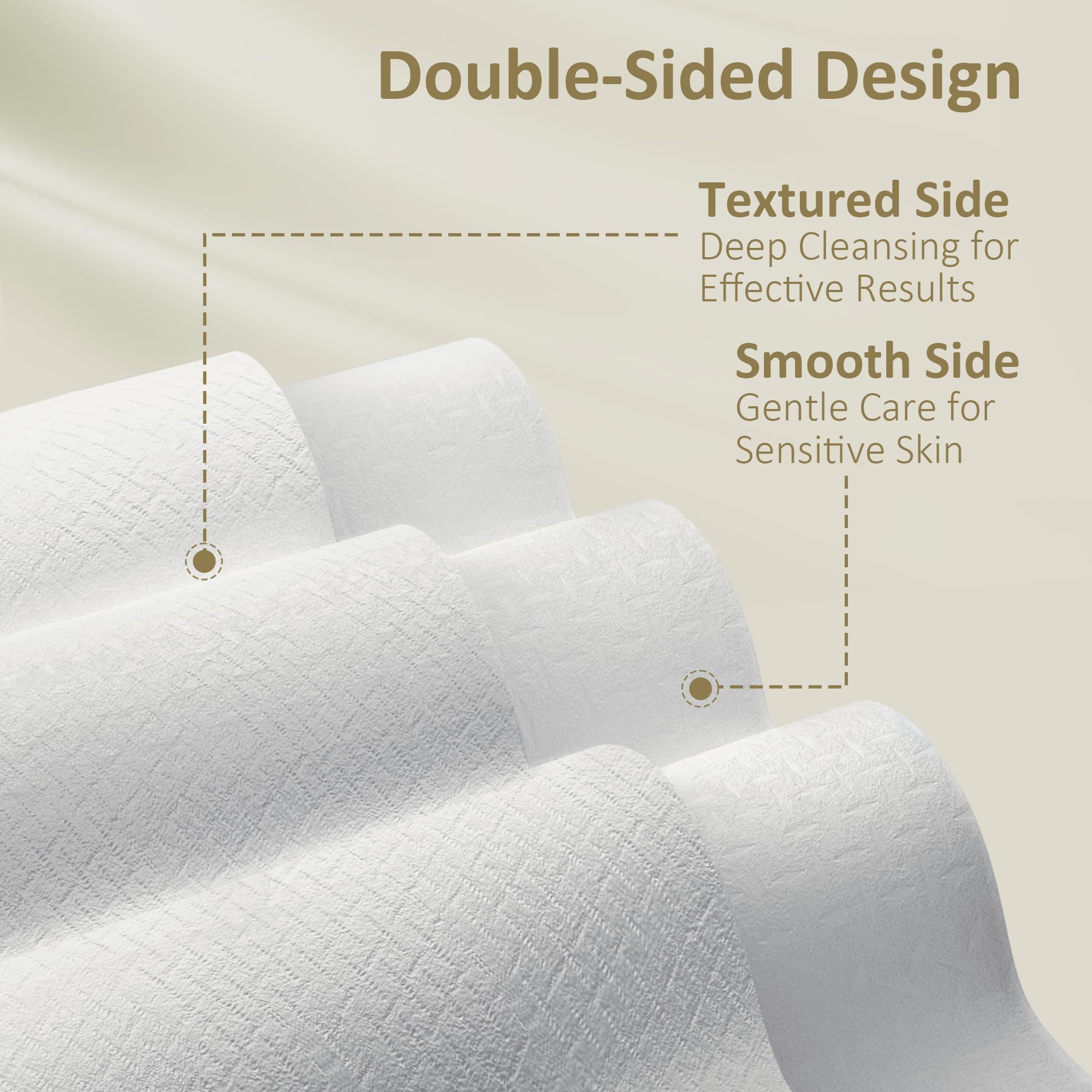 Buy now Ourmed Life Face Towels, Disposable Biodegradable Facial Towels for Sensitive Skin, Lint- free Face Wipes for Washing Face, Skincare and Makeup Remover, Dry Wipes, 10"×12" Extra Large, 50 Count at indiglob india