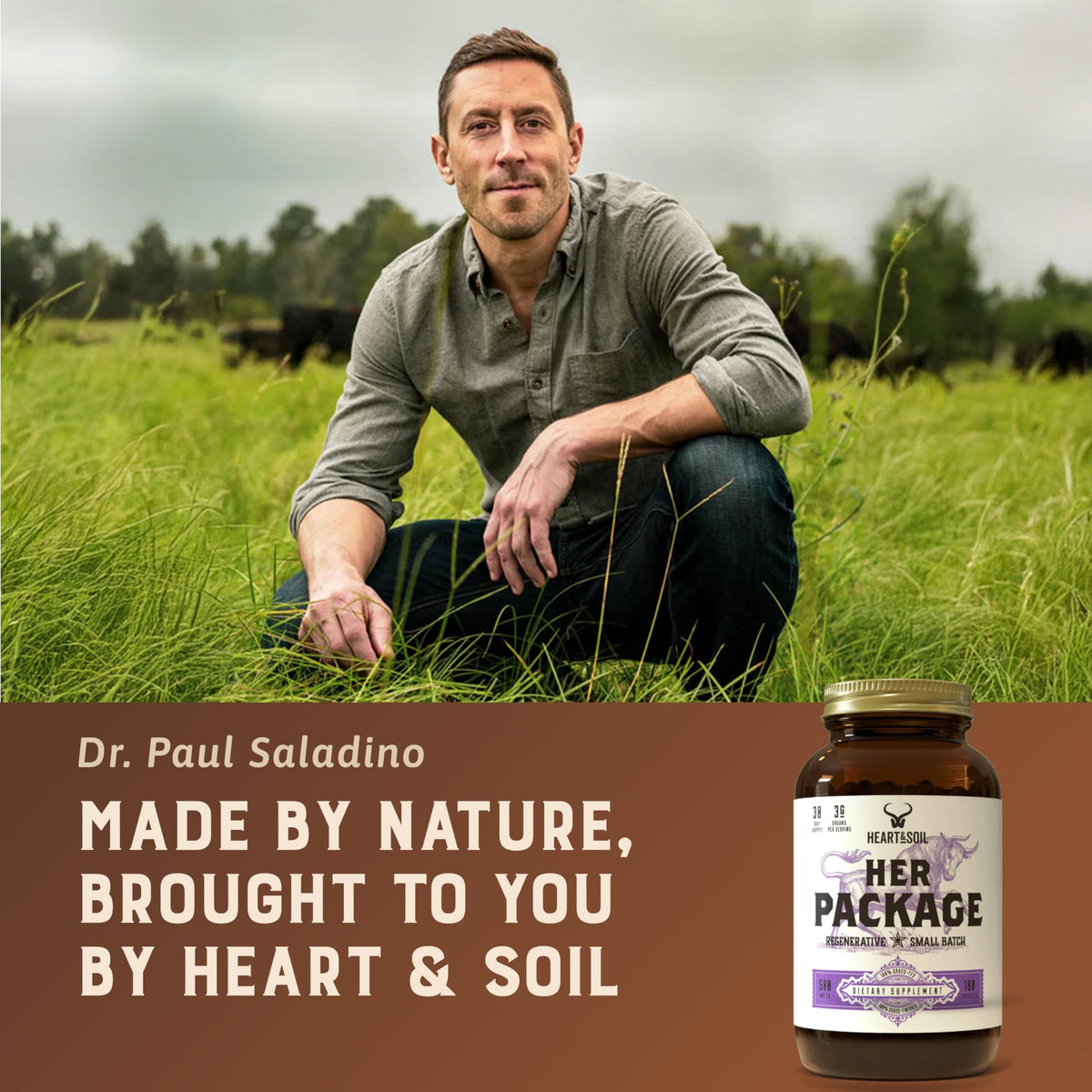 HEART & SOIL Her Package Supplement, 180 Capsules