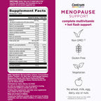 Centrum Complete Multivitamin Supplement, 30 Count | Hot Flash Support Menopause Support Tablets, with Clinically Studied geniVida, Gluten Free, Non-GMO Ingredients
