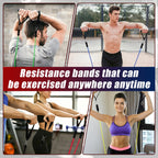 Resistance Bands with Handles, 5-Level Exercise Bands with Handles