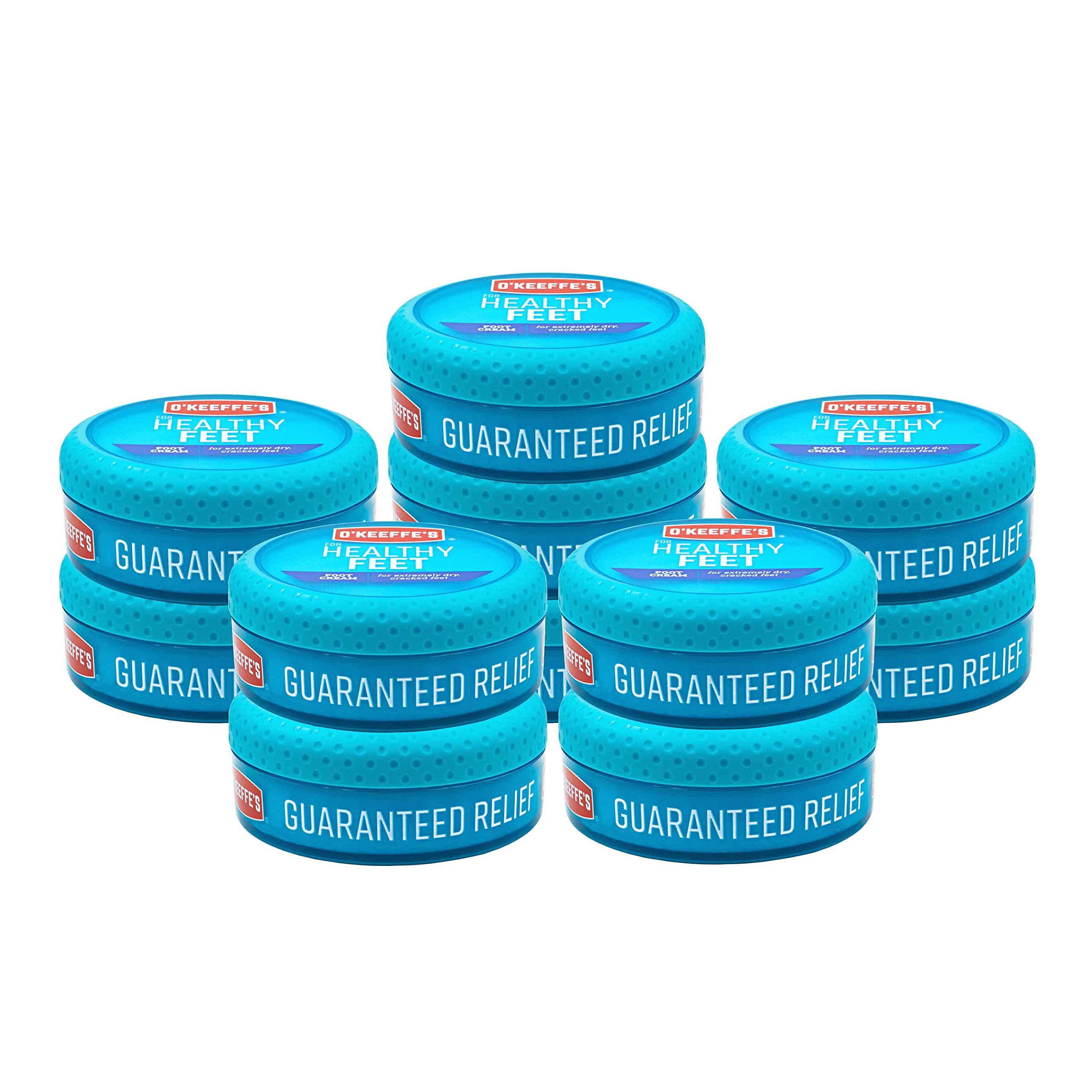 O'Keeffe's Healthy Feet Foot Cream, 3.2 oz Jar, 1-Pack For Extreme Dryness | Repairs Extremely Cracked, Dry Feet, Retains Moisture Levels, Hypoallergenic, Non-Greasy, Instantly Boosts Moisture