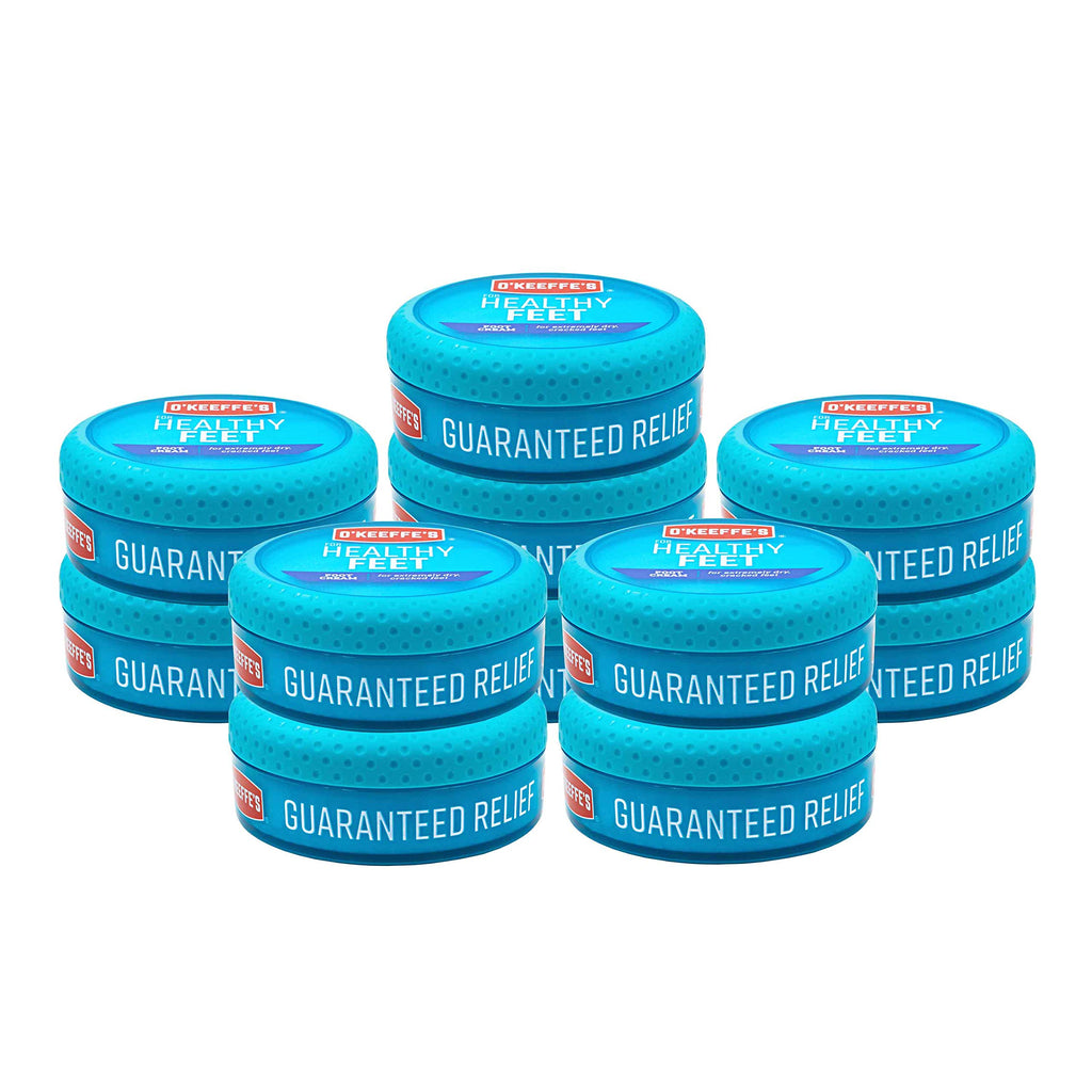 O'Keeffe's Healthy Feet Foot Cream, 3.2 oz Jar, 1-Pack For Extreme Dryness | Repairs Extremely Cracked, Dry Feet, Retains Moisture Levels, Hypoallergenic, Non-Greasy, Instantly Boosts Moisture