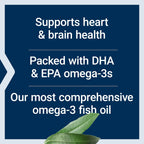 Life Extension Super Omega-3 Plus EPA/DHA Fish Oil, Sesame Lignans, Olive Extract, Krill & Astaxanthin - Heart, Brain & Joint Health Support - Gluten-Free, Non-GMO - 120 Softgels