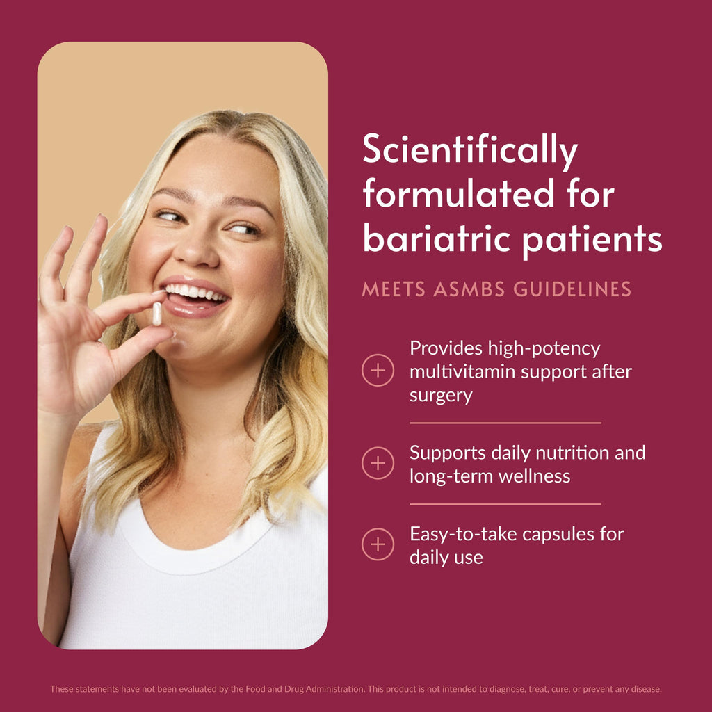 Bariatric Advantage Ultra Multivitamin with Iron, 90 Capsules | Ultra Multi with Iron, Capsule Format Multivitamin, Full B Vitamin Complex, with Vitamin C, Chromium and More
