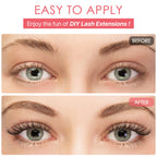 Eyelash Glue, Latex-Free Lash Bond and Seal | Lash Glue for Sensitive Eyes, Strong Hold Eyelash Cluster Adhesive for 48 Hours