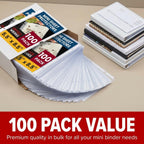 Sheet Protectors 5.5 x 8.5, 100 Pack Heavyweight Clear Mini for Binder