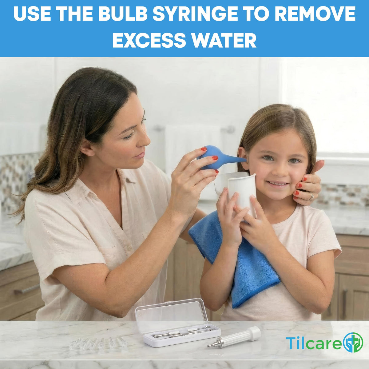 Ear Wax Removal Kit by Tilcare: Safe At-Home Ear Irrigation Flushing System