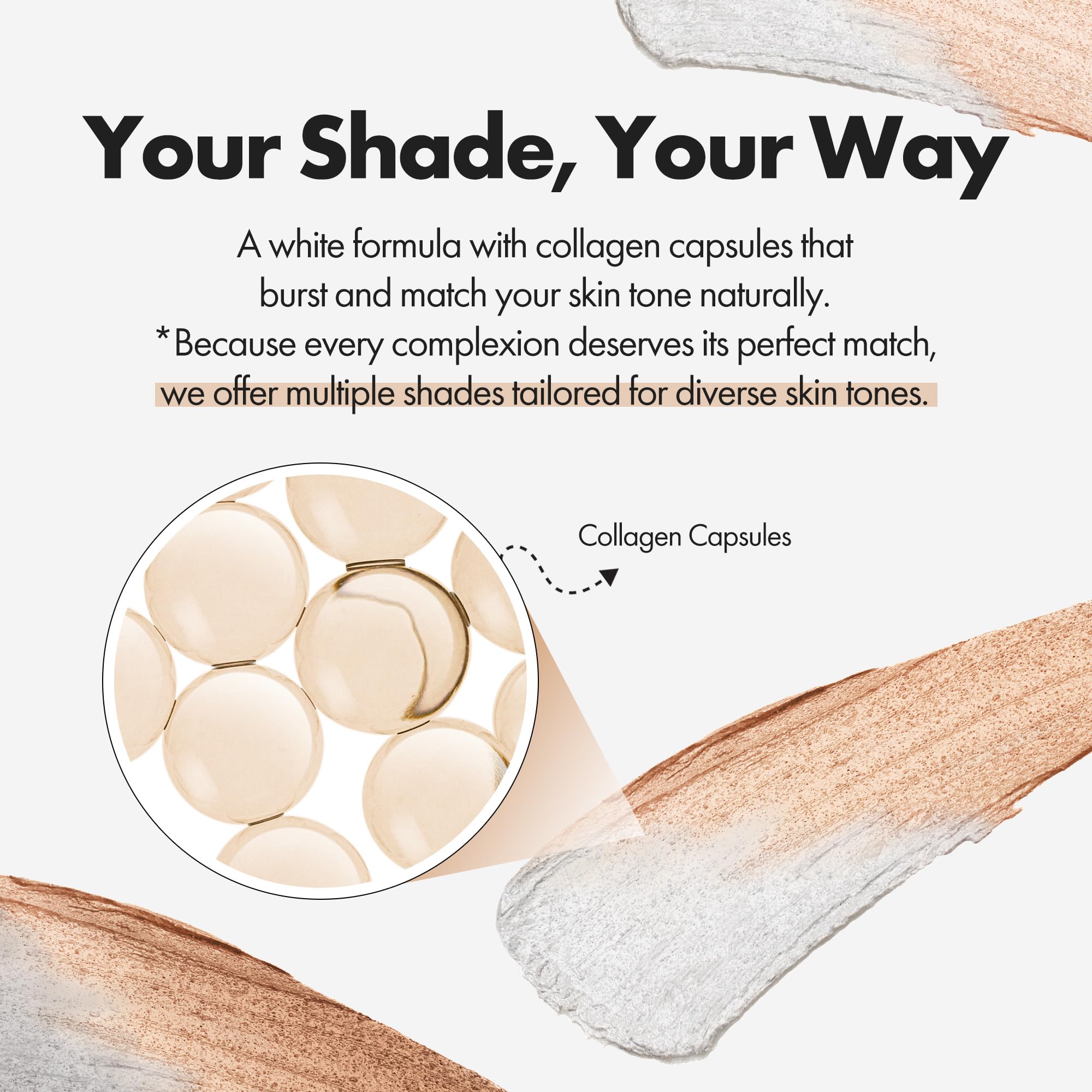 ELROEL Blanc Cover Cream Stick V White - Korean Foundation (#200 Fair) | Medium To Full Coverage, Dewy Finish, Color-Changing Foundation Stick with Volufiline, Dual-Ended, Built-In Detachable Brush