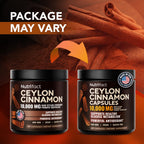 Ceylon Cinnamon Capsules 500mg, Vegan Cinnamon Supplements – 60 Caps