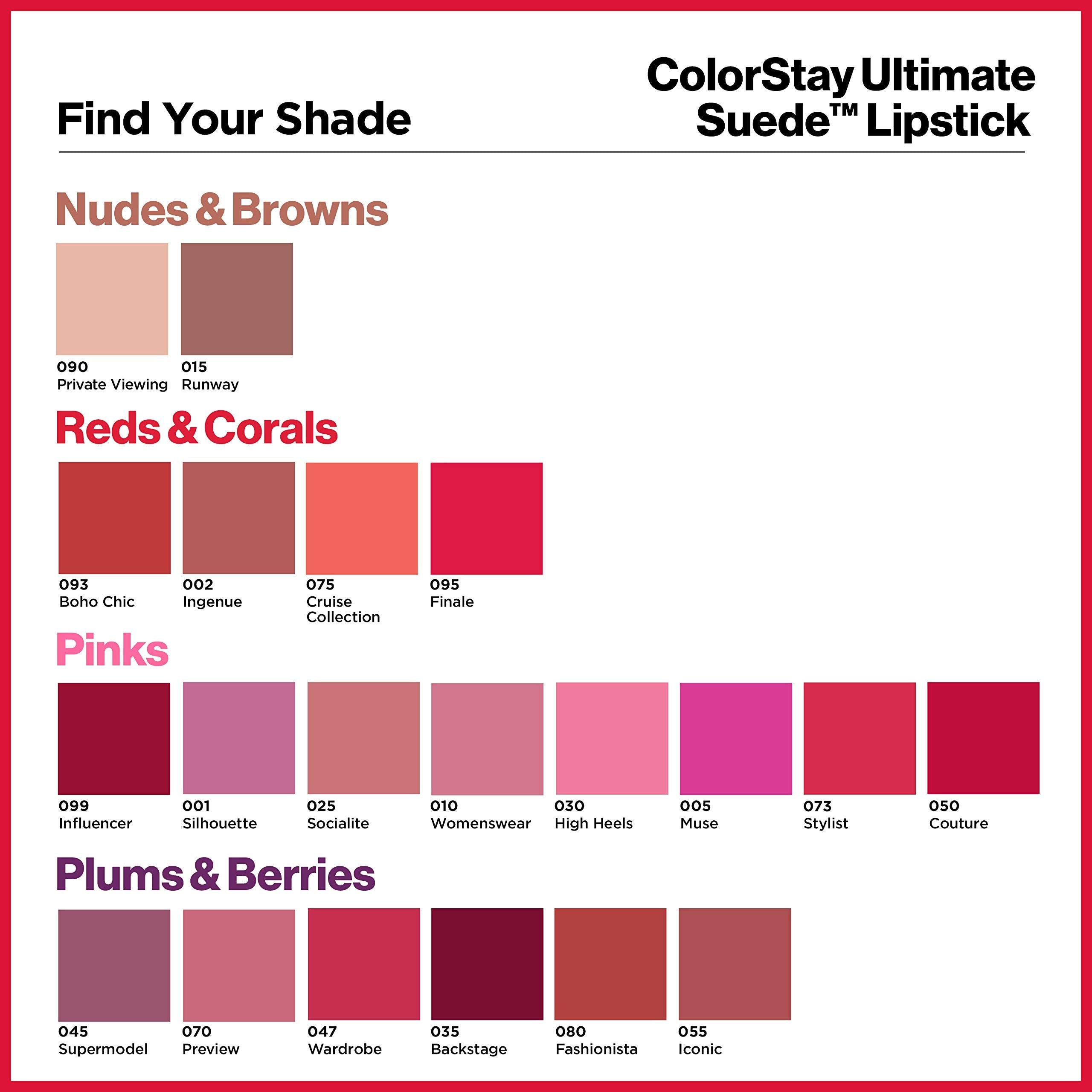 Buy now REVLON ColorStay Ultimate Suede Lipstick, Longwear Soft, Ultra-Hydrating High-Impact Lip Color, Formulated with Vitamin E, Silhouette (001), 0.09 oz at indiglob india