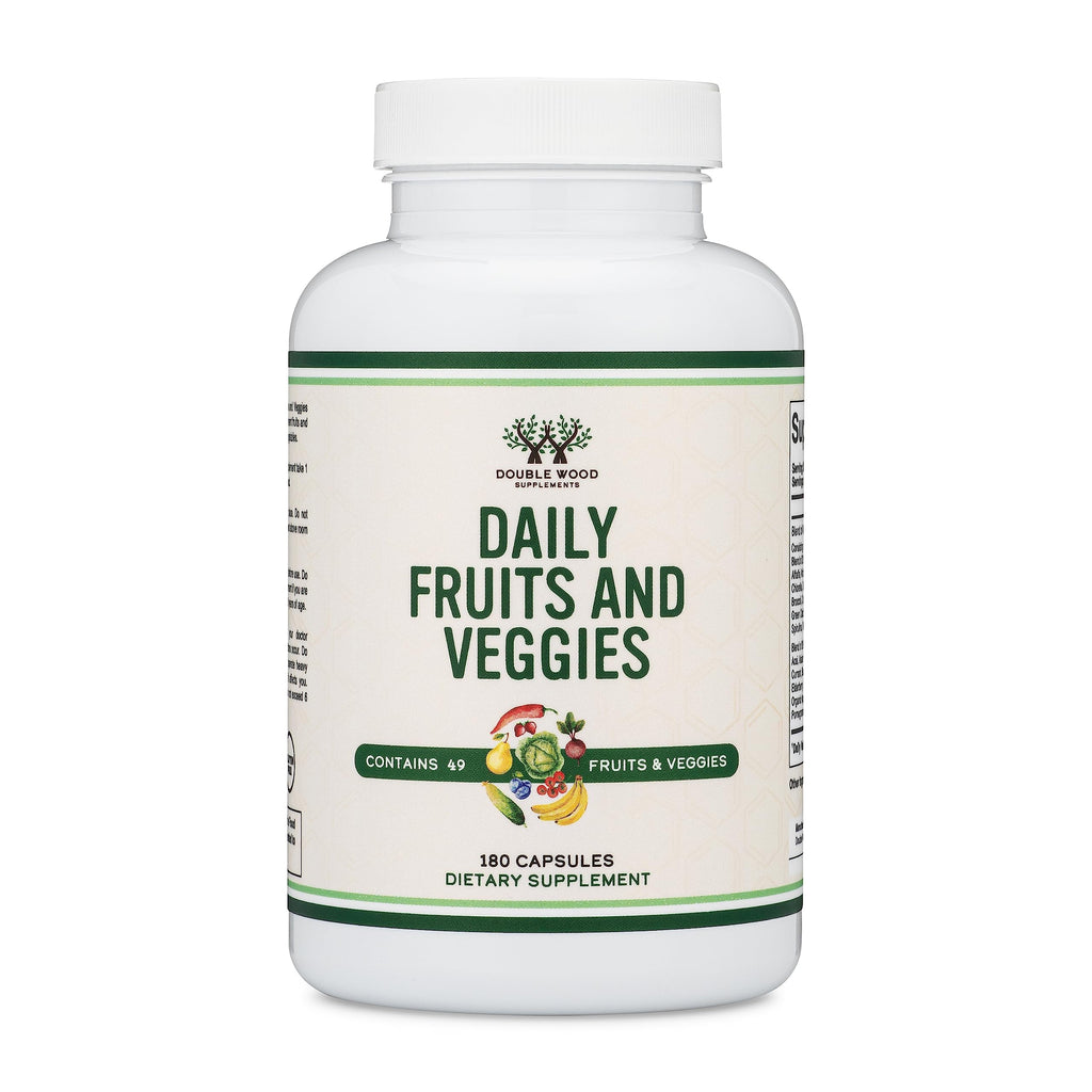 Fruits & Veggies Capsules, 49 Whole-Food Blend, Energy & Digestion, 180 Ct
