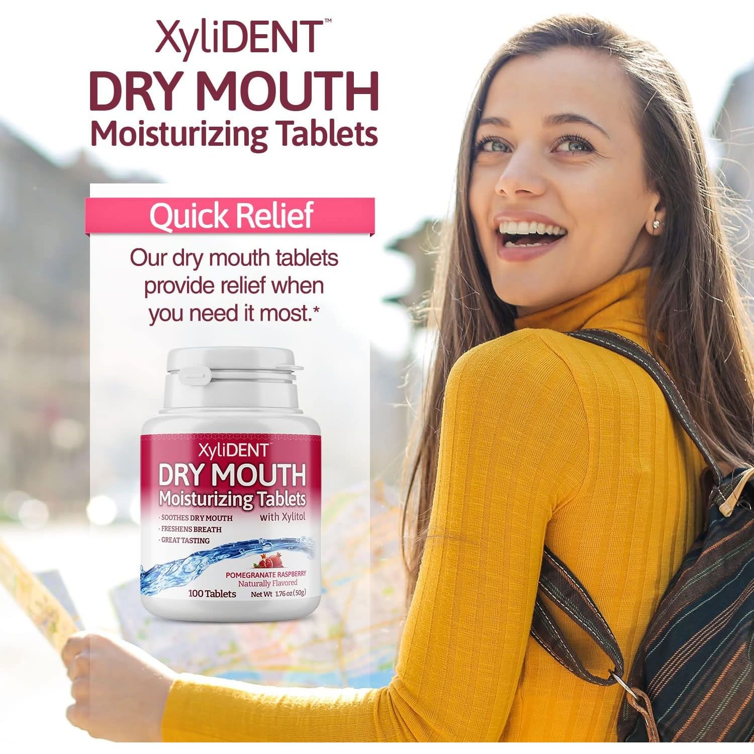 Buy now Nature's Stance XyliDENT Xylitol Tablets for Dry Mouth Relief - Stimulates Saliva, Freshens Breath, Reduces Acid Production, Fast Acting Extended Relief, 100 Count at indiglob india