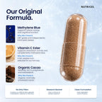 Nutricel Supplements Methylene Blue Capsules - Pharmaceutical Grade Supplement - Made in America - 12mg (USP Grade) with Vitamin C Ester Enhanced Absorption - Third Party Tested (60ct)