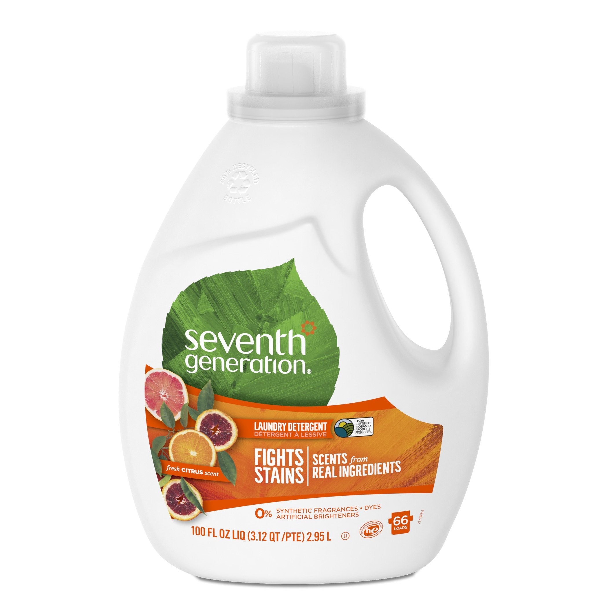 Buy now Seventh Generation Liquid Laundry Detergent, Fresh Citrus Scent, 90 oz (60 Loads) at indiglob india