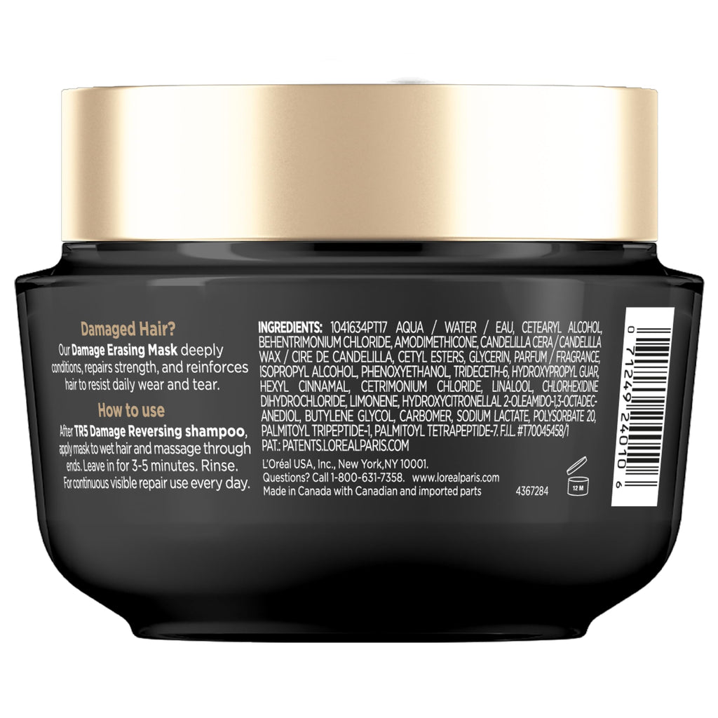 L'Oreal Paris Elvive Total Repair 5 Damage-Erasing Balm Mask, Rinse-Out Hair Treatment, 8.5 fl oz (Packaging May Vary)