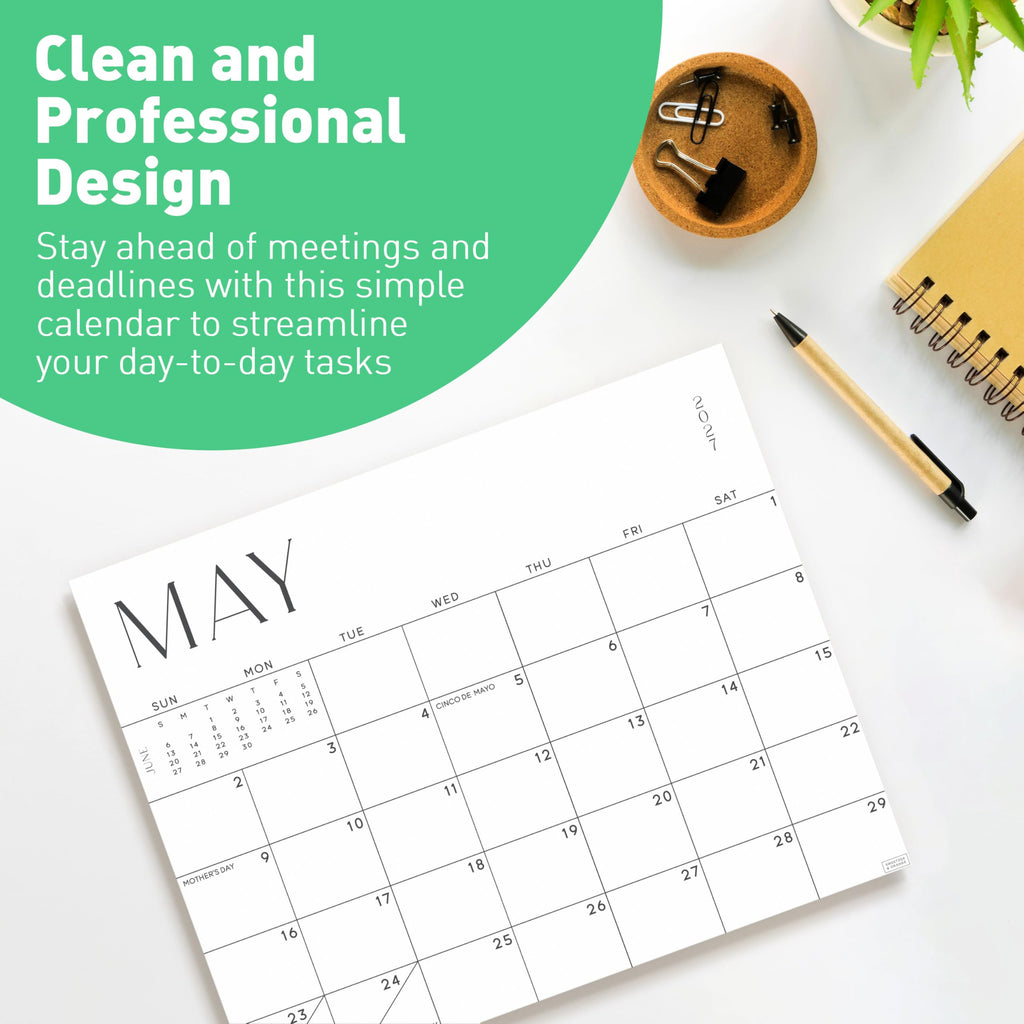 S&O Simple Magnetic Fridge Calendar from July 2026-December 2027 - Tear-Off Refrigerator Calendar to Track Events & Appointments - 18 Month Magnetic Planner for Fridge for Easy Planning-8"x10”in