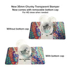 Buy now PUEEN 35mm HD Chunky Transparent Soft Stamper and Scraper Set - Nail Art - Stamping Tools - CLEAR - BH000706 at indiglob india
