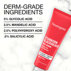 Buy now Neutrogena Stubborn Blackheads Daily Acne Facial Serum with Salicylic, Glycolic, Polyhydroxy & Mandelic Acids, Oil-Free Face Serum for Acne-Prone Skin to Help Clear Clogged Pores, 1 fl. oz at indiglob india