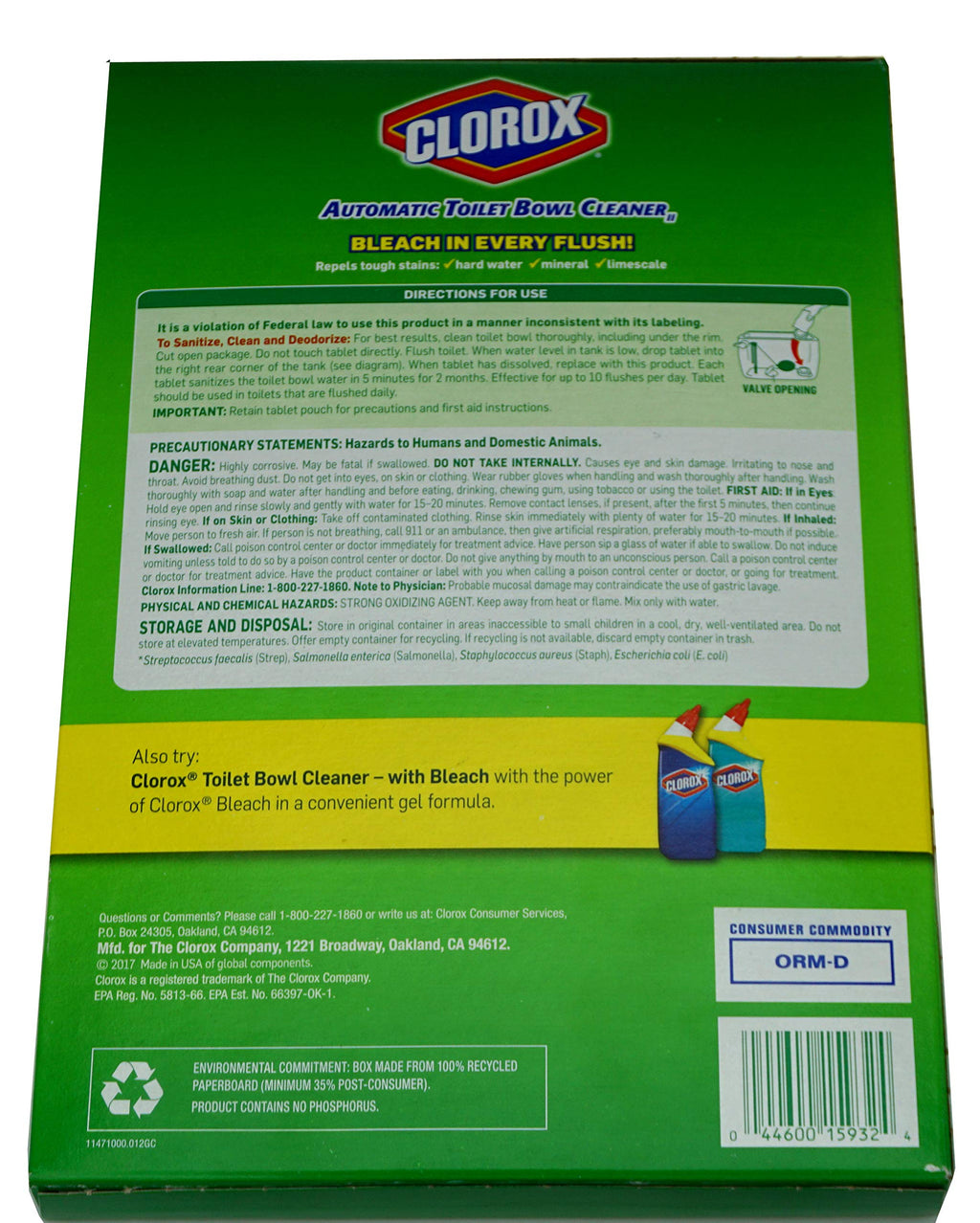Buy now Clorox Automatic Toilet Bowl Cleaner, 6 Count at indiglob india