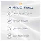 Buy now Dove Nutritive Solutions Anti Frizz Shampoo for Frizzy, Tangled Hair Oil Therapy with Nutri-Oils Moisturizing Shampoo Formula Smooths Hair 12 oz at indiglob india