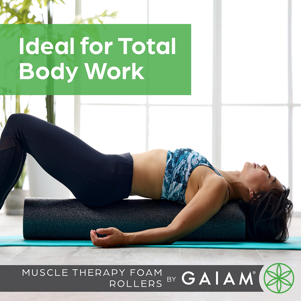 Gaiam Restore Foam Roller, Muscle Recovery, 36" Long